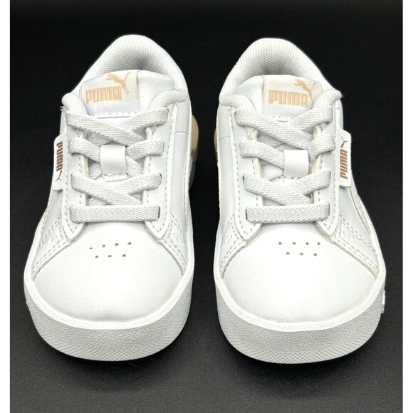 Puma Jada Animal Leopard Print Toddler Sneaker Size 5C White Granola Black NNB - Picture 4 of 16